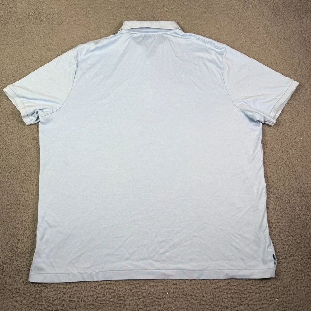 Polo Ralph Lauren Shirt Mens XL Blue Flesh Pony Pima Soft Touch Short Sleeve